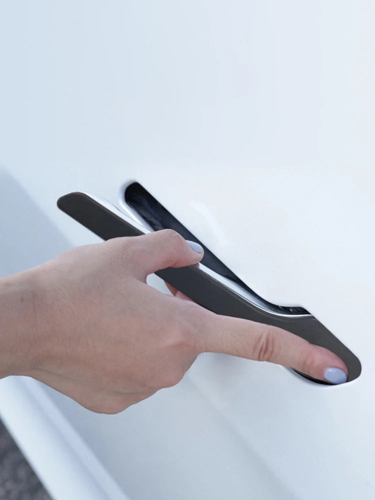 YOSOLO Car Door Handle Wrap Cover Decorative Stickers 4Pcs/Set Anti-scratch For Tesla Model 3 Y 2021 ABS Protector Sticker