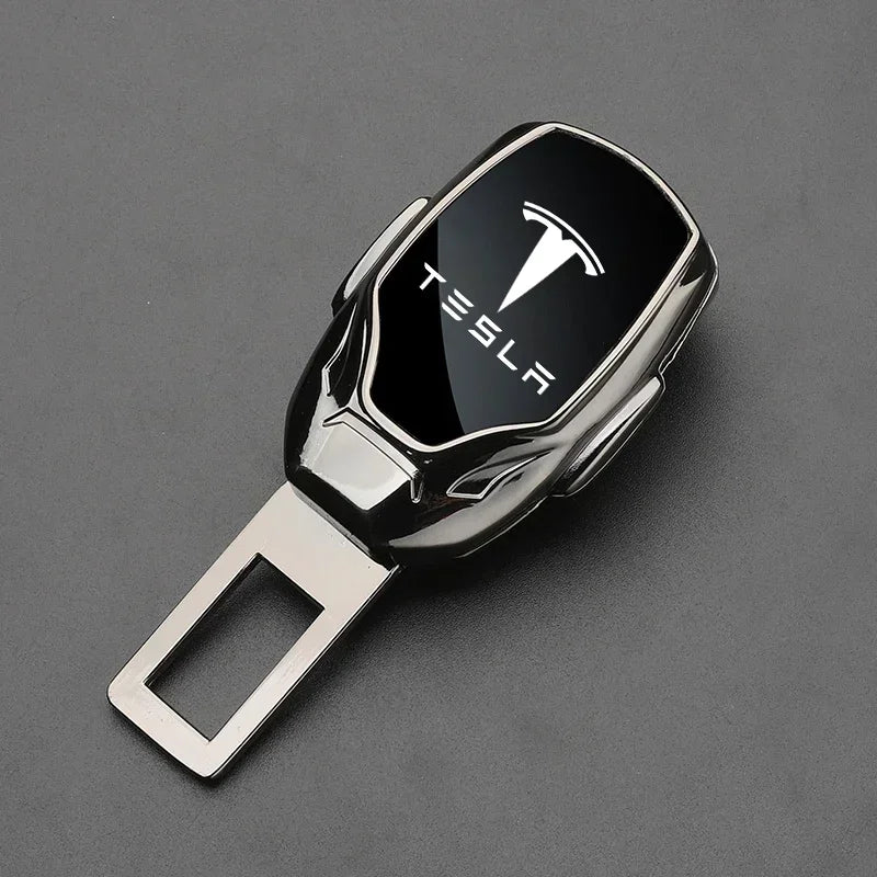 2pcs Zinc Alloy Car Seat Belt Clip Extender Thick Insert Lock Buckle Extender for Tesla Model 3 S X Model Y Car Accessories