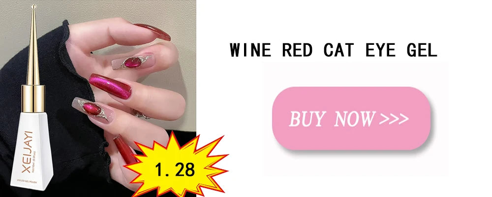 XEIJAYI Pink Cat Eye Gel Nail Polish Ceramic Magnetic Gel UV Semi-permanent Enamels Varnish Nail Supplies For Professionals Gel