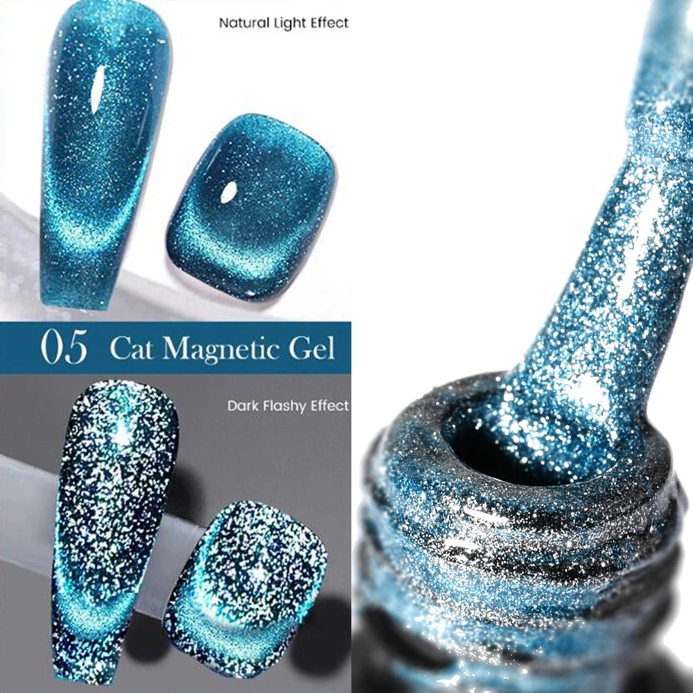 XEIJAYI Pink Cat Eye Gel Nail Polish Ceramic Magnetic Gel UV Semi-permanent Enamels Varnish Nail Supplies For Professionals Gel