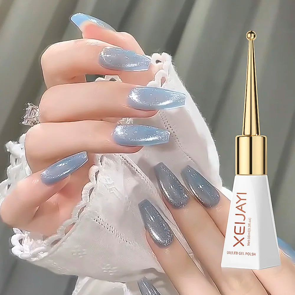 XEIJAYI Pink Cat Eye Gel Nail Polish Ceramic Magnetic Gel UV Semi-permanent Enamels Varnish Nail Supplies For Professionals Gel