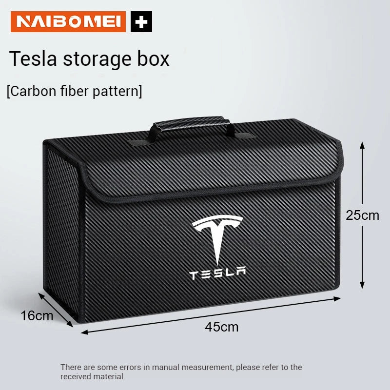 Car Trunk Storage Box Organizer Foldable Stowing Tidying Container Bag For Tesla Model 3 Model Y Model X Model S Accessories