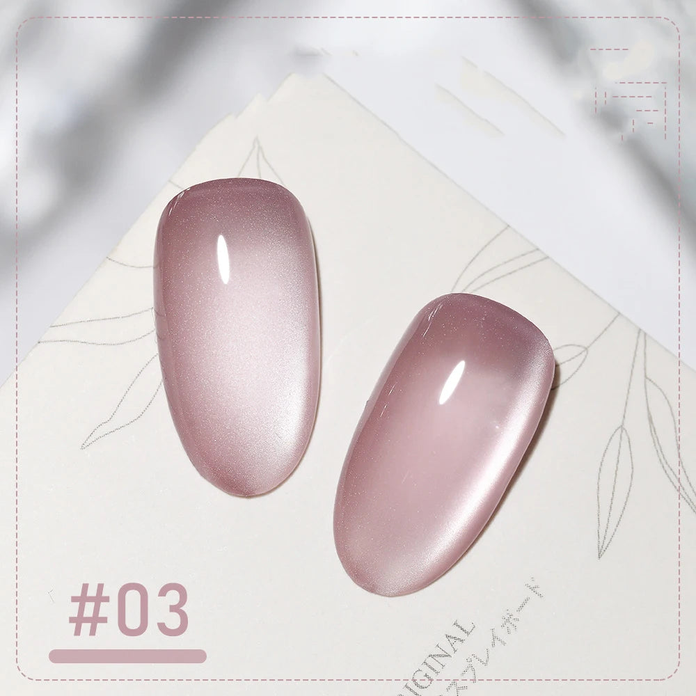 XEIJAYI Pink Cat Eye Gel Nail Polish Ceramic Magnetic Gel UV Semi-permanent Enamels Varnish Nail Supplies For Professionals Gel