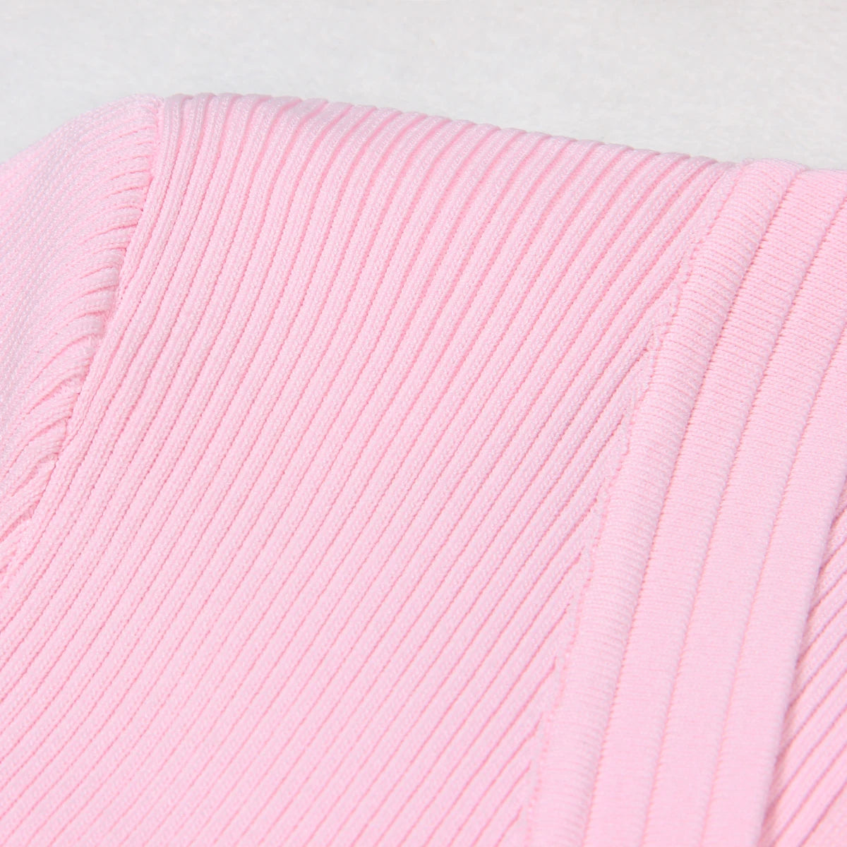 2025 Spring/Summer New Fashion Knitted Elastic Short Sleeve Solid Color Gold Button Slimming Style Commuter Women's Dress