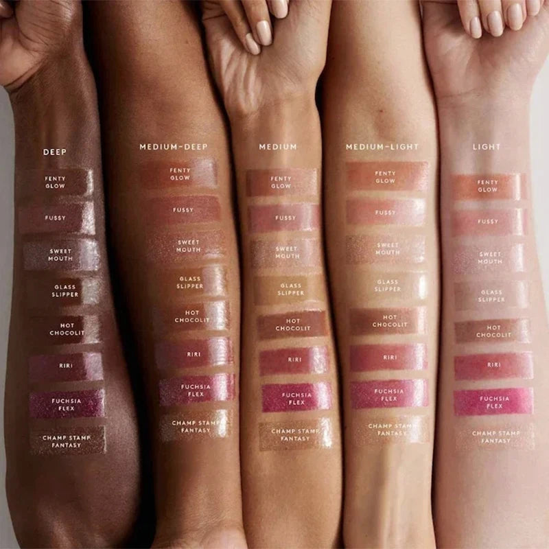 Fenty Beauty Gloss Bomb Lip Glaze Multi-color Moisten Shine Glitter Lip Plumper Makeup Beginner Liquid Lipstick Makeup Cosmetics