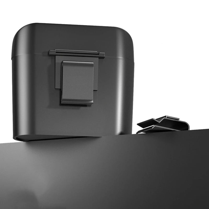 Hanging Car Trash Can ABS Square Pressing Trash Bin Auto Interior for Tesla Model 3 Model S X Y Roadster SpaceX Car Accessories