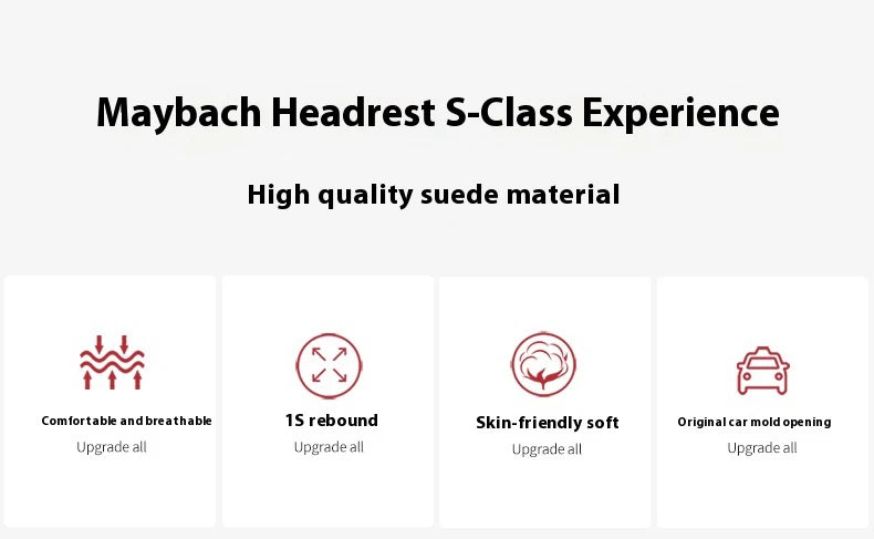 Tesla Model 3 Model Y Model S Model X Suede Car Headrest Neck Support Seat Waist pad Lumbar cushion Soft Neck Pillow Accessories