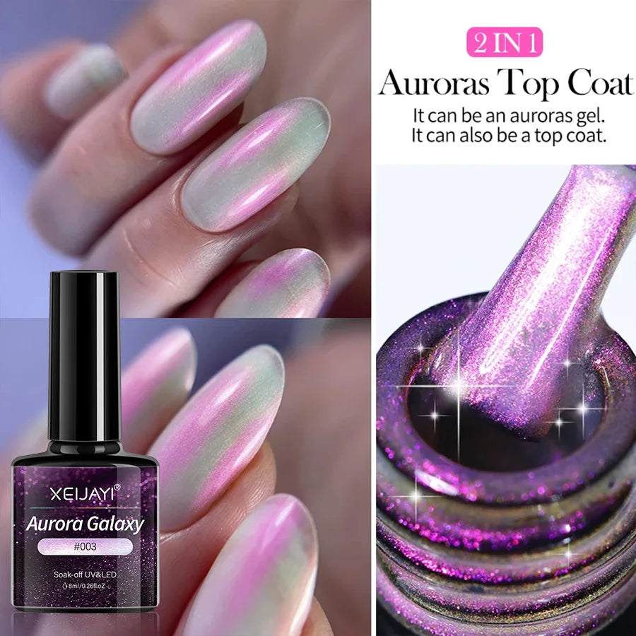 XEIJAYI Pink Cat Eye Gel Nail Polish Ceramic Magnetic Gel UV Semi-permanent Enamels Varnish Nail Supplies For Professionals Gel