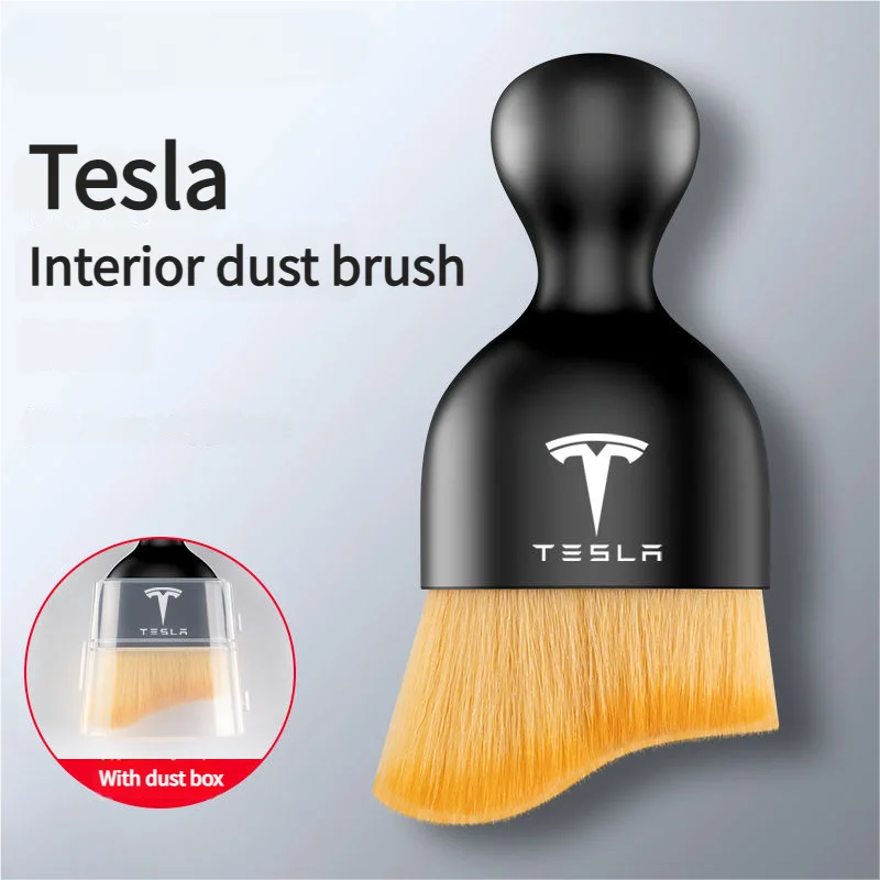 For Tesla Model 3 Model S Model X Model Y Cybertruck Roadster Car Interior Cleaning Soft Brush Dusting Tools Accessories