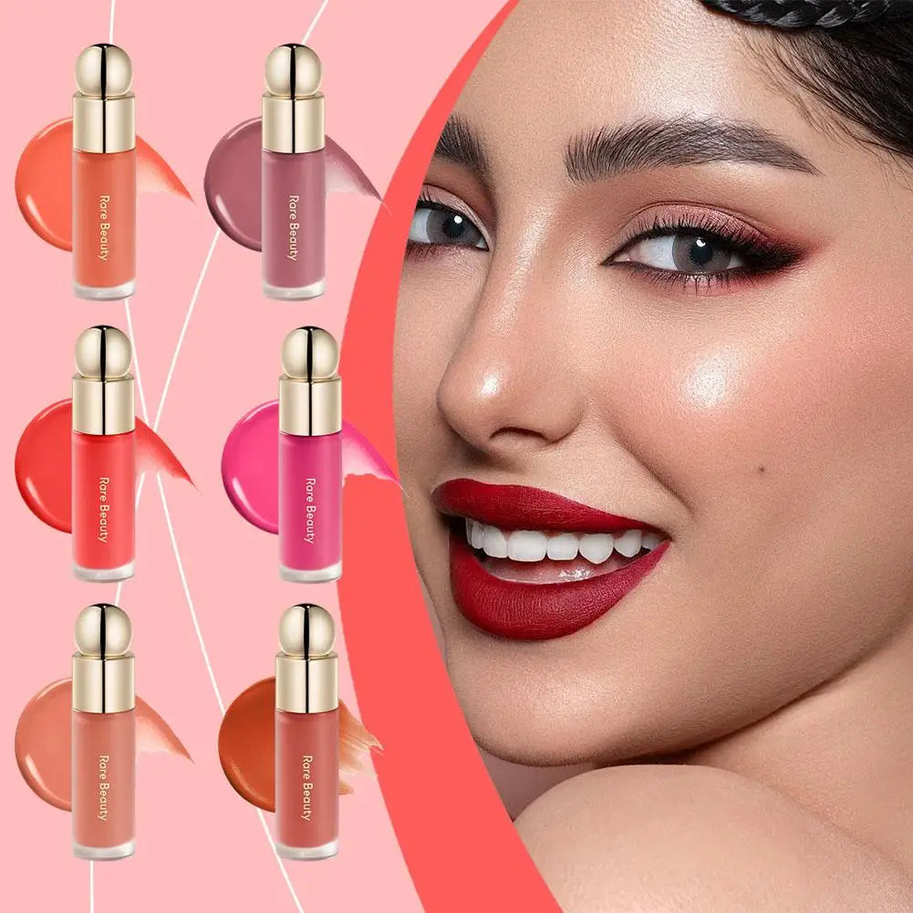 Rare Beauty Essential Makeup Bundle For Flawless Look Face Setting Powder Lip Gloss Belive Gloss Cream Blush Liquid Highlight