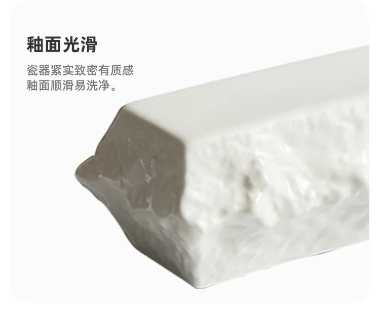 Rectangular Insulated Sashimi Swing Decoration High Sense Hotel Restaurant Tableware Sushi Dessert Plate Dish