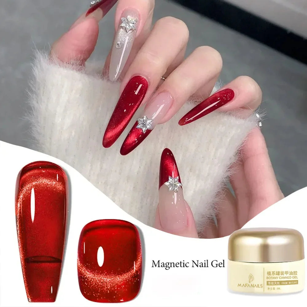 XEIJAYI Pink Cat Eye Gel Nail Polish Ceramic Magnetic Gel UV Semi-permanent Enamels Varnish Nail Supplies For Professionals Gel