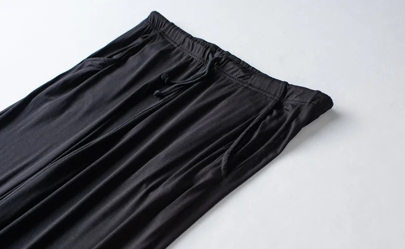 Men's spring and summer new modal pajamas two-piece short-sleeved trousers thin large size loose sports home wear suit sleepwear
