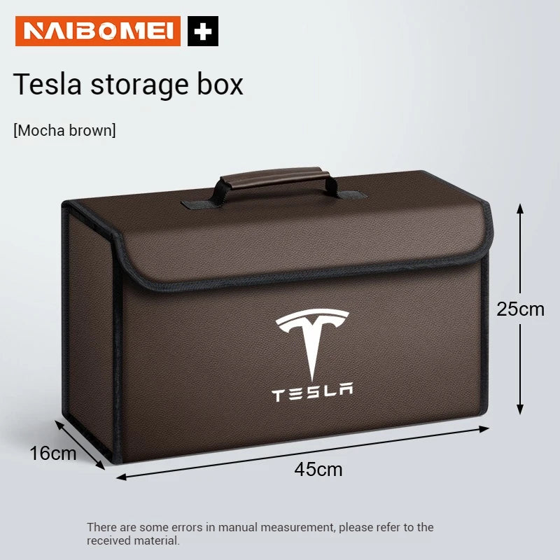 Car Trunk Storage Box Organizer Foldable Stowing Tidying Container Bag For Tesla Model 3 Model Y Model X Model S Accessories