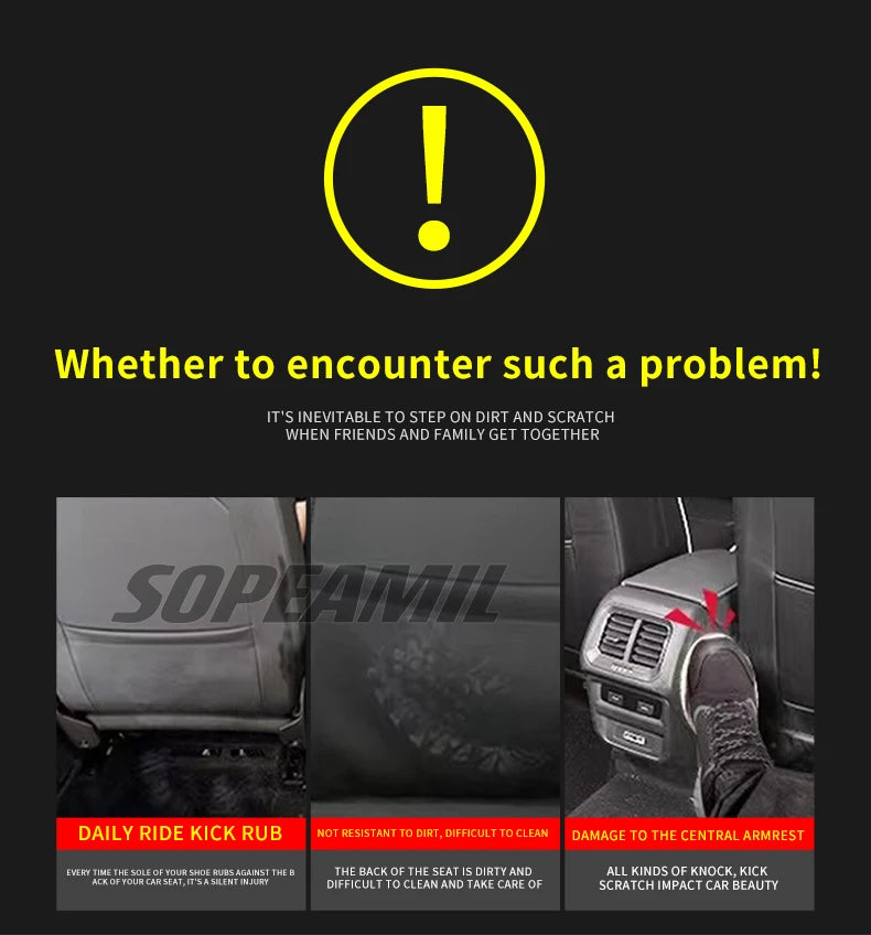Car Seat Back Protection Anti-Kick Pad Rear Seat Storage Bag For Tesla Model 3 Model Y Model S Model X Cyberbruck Beast Roadster