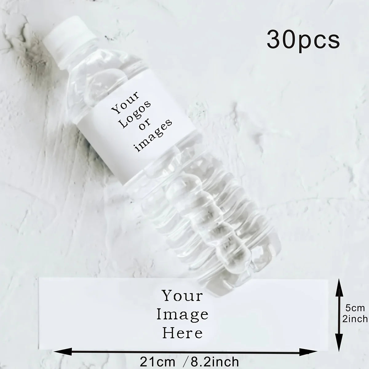 30pcs custom wedding welcome water bottle label can print wedding water bottle stickers, personalized simple wedding stickers DI