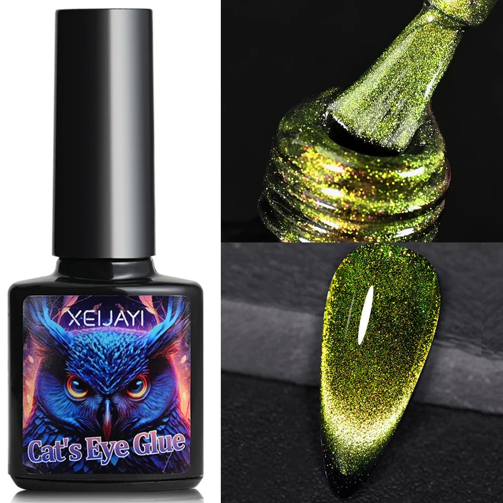 XEIJAYI Pink Cat Eye Gel Nail Polish Ceramic Magnetic Gel UV Semi-permanent Enamels Varnish Nail Supplies For Professionals Gel