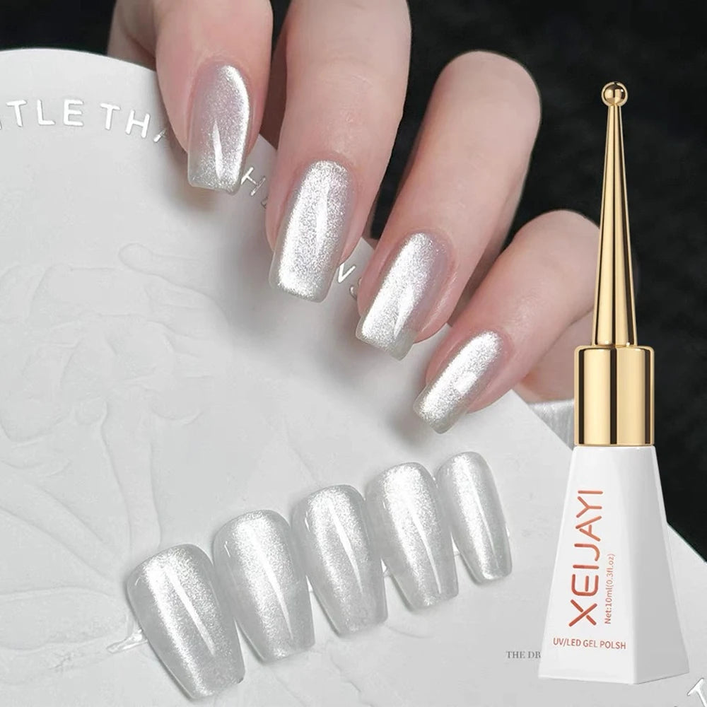 XEIJAYI Pink Cat Eye Gel Nail Polish Ceramic Magnetic Gel UV Semi-permanent Enamels Varnish Nail Supplies For Professionals Gel