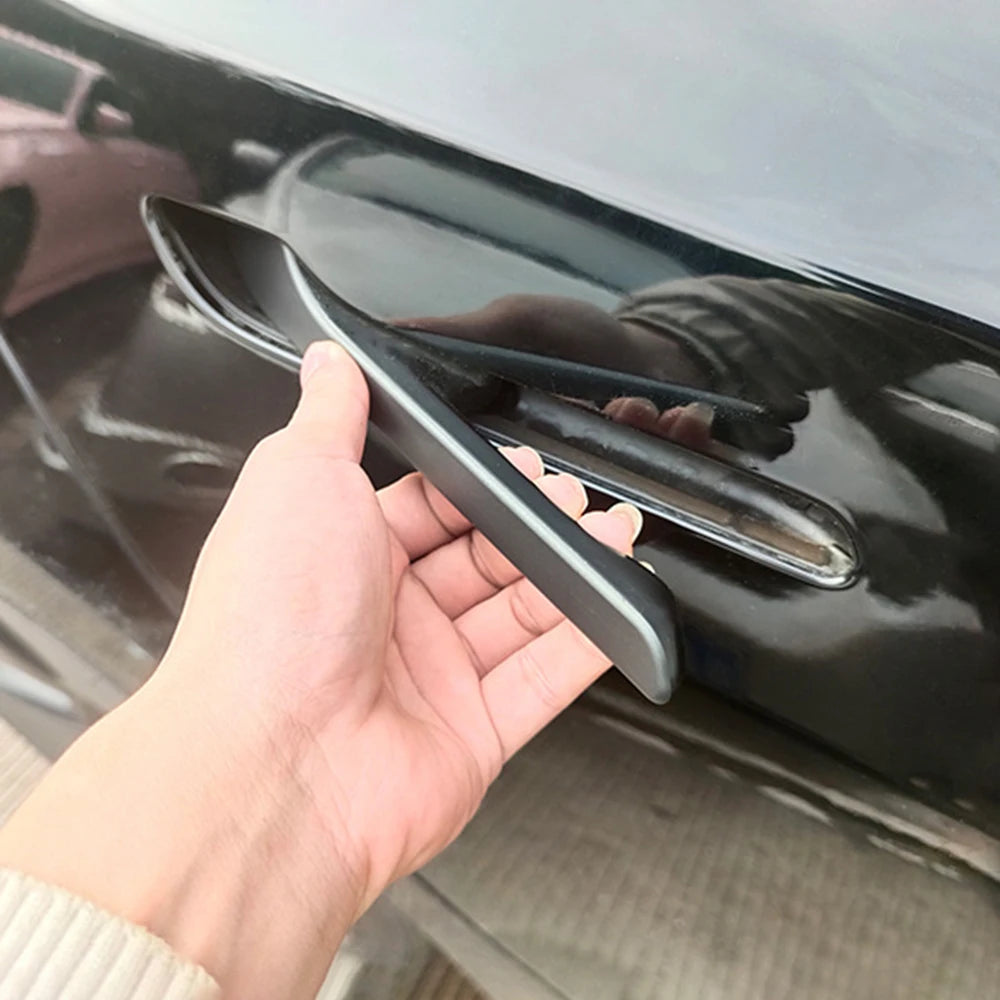 YOSOLO Car Door Handle Wrap Cover Decorative Stickers 4Pcs/Set Anti-scratch For Tesla Model 3 Y 2021 ABS Protector Sticker