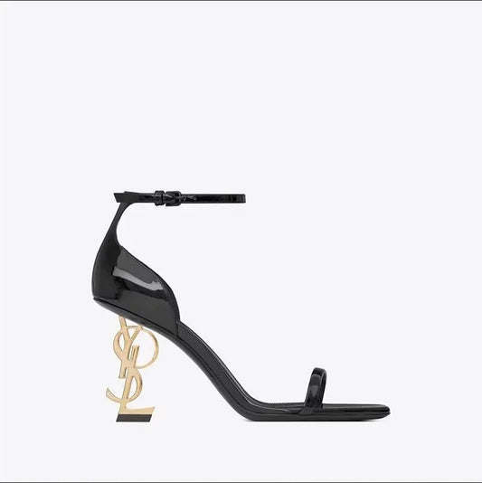 Summer 2025 Women's Sexy Black High Heels Comfortable Elegant Open-Toe Shallow Party Shoes Trendy Temperament Footwear