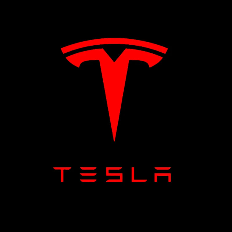 4Pcs Car Door Welcome Lamp HD LED Emblem Projector Lights for Tesla Model 3 Model X Model Y Model S Shadow Light Accessories