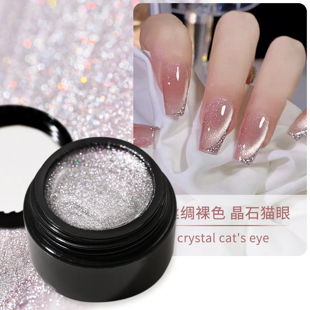 XEIJAYI Pink Cat Eye Gel Nail Polish Ceramic Magnetic Gel UV Semi-permanent Enamels Varnish Nail Supplies For Professionals Gel
