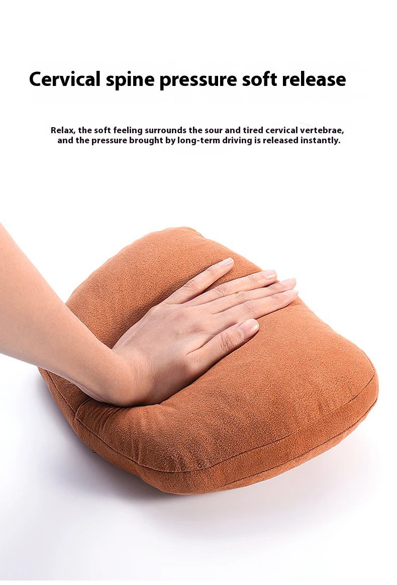 Tesla Model 3 Model Y Model S Model X Suede Car Headrest Neck Support Seat Waist pad Lumbar cushion Soft Neck Pillow Accessories