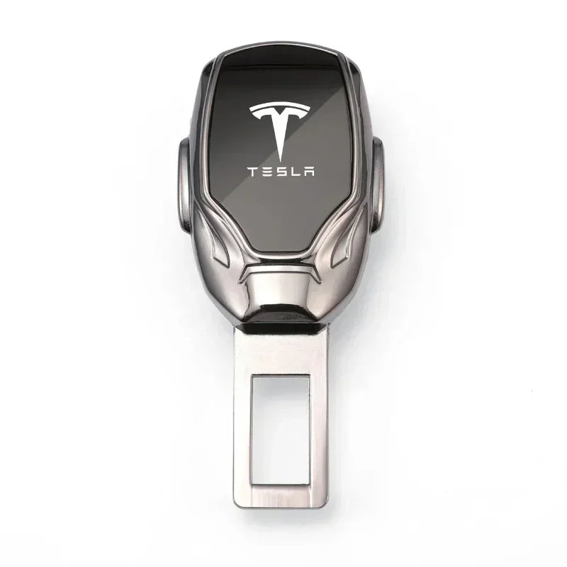 2pcs Zinc Alloy Car Seat Belt Clip Extender Thick Insert Lock Buckle Extender for Tesla Model 3 S X Model Y Car Accessories