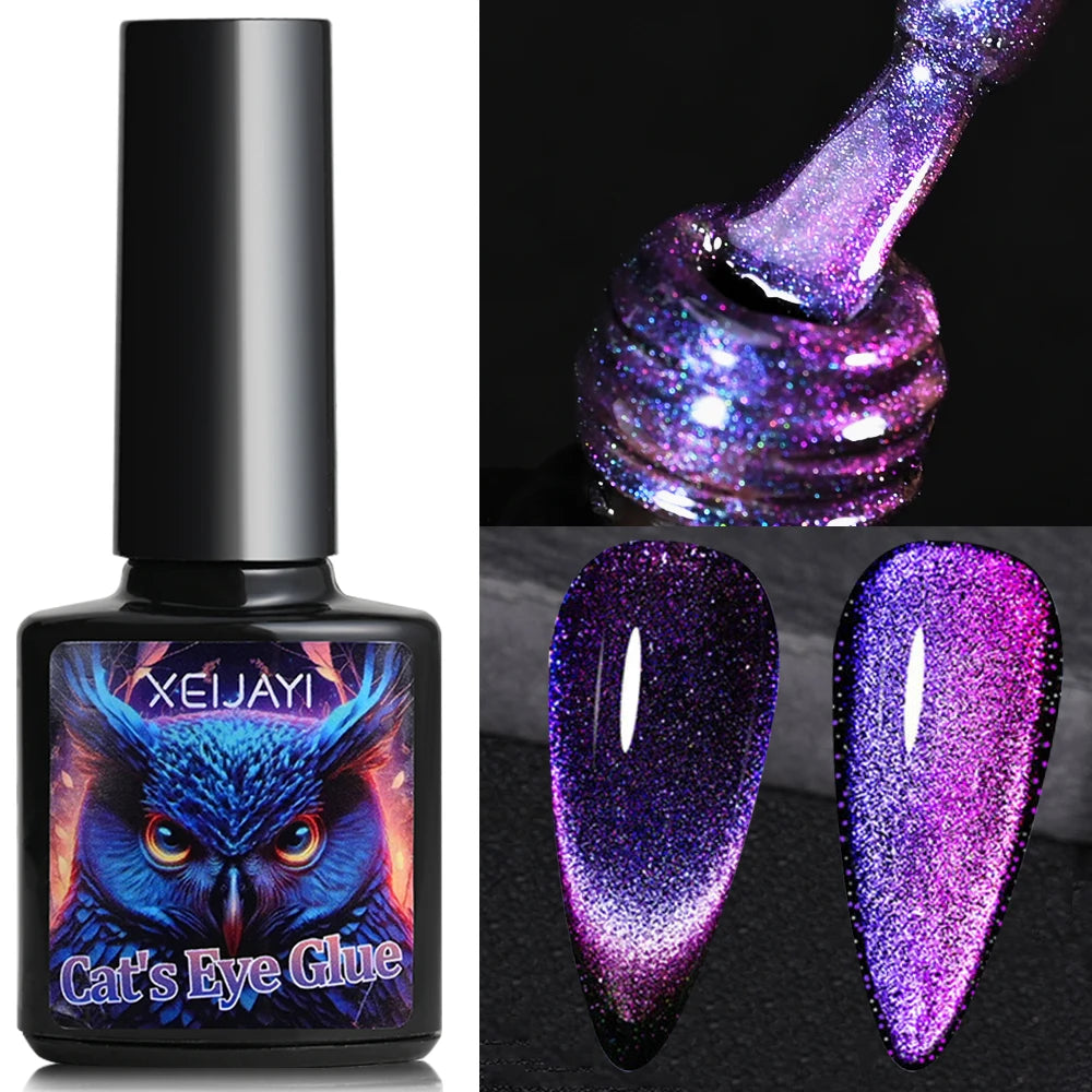 XEIJAYI Pink Cat Eye Gel Nail Polish Ceramic Magnetic Gel UV Semi-permanent Enamels Varnish Nail Supplies For Professionals Gel
