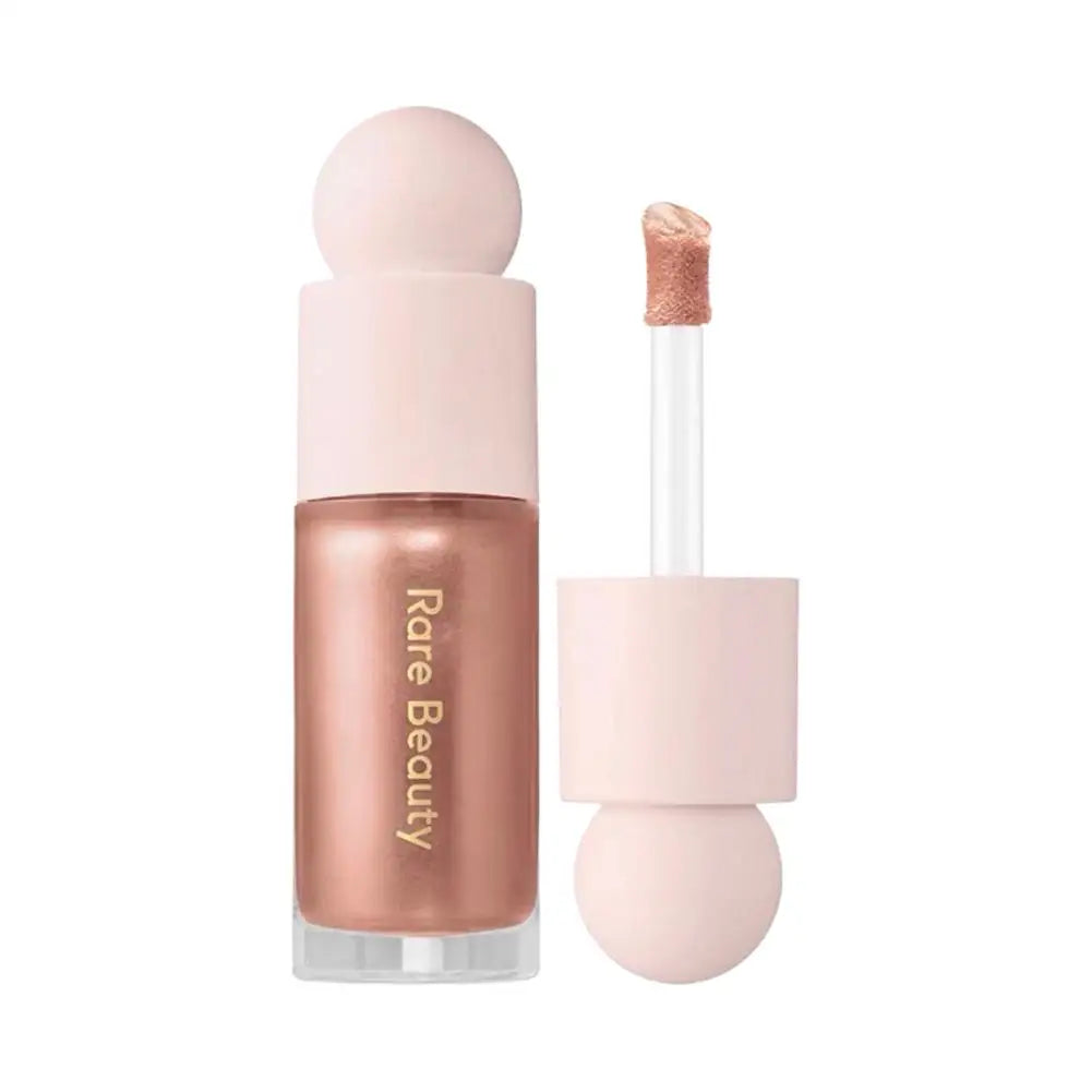 Rare Beauty Essential Makeup Bundle For Flawless Look Face Setting Powder Lip Gloss Belive Gloss Cream Blush Liquid Highlight