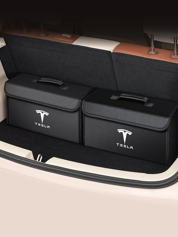 Car Trunk Storage Box Organizer Foldable Stowing Tidying Container Bag For Tesla Model 3 Model Y Model X Model S Accessories