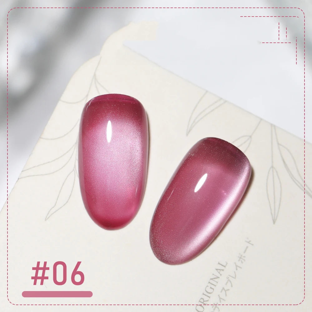 XEIJAYI Pink Cat Eye Gel Nail Polish Ceramic Magnetic Gel UV Semi-permanent Enamels Varnish Nail Supplies For Professionals Gel