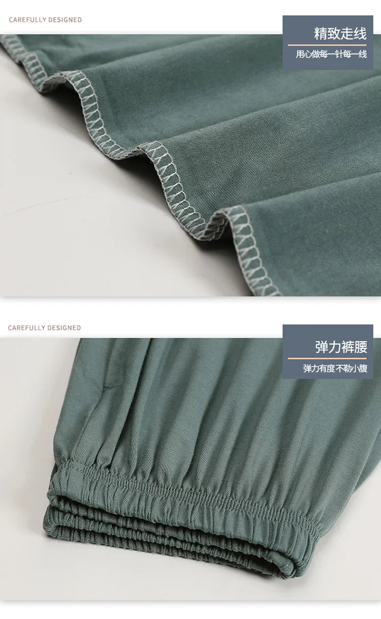 2023 Cotton Men's Cardigan Sleepwear Autumn Spring Long Sleeves Nightwear 2 Pieces Pajamas Set Male Plus Size 4XL 5XL Homewear