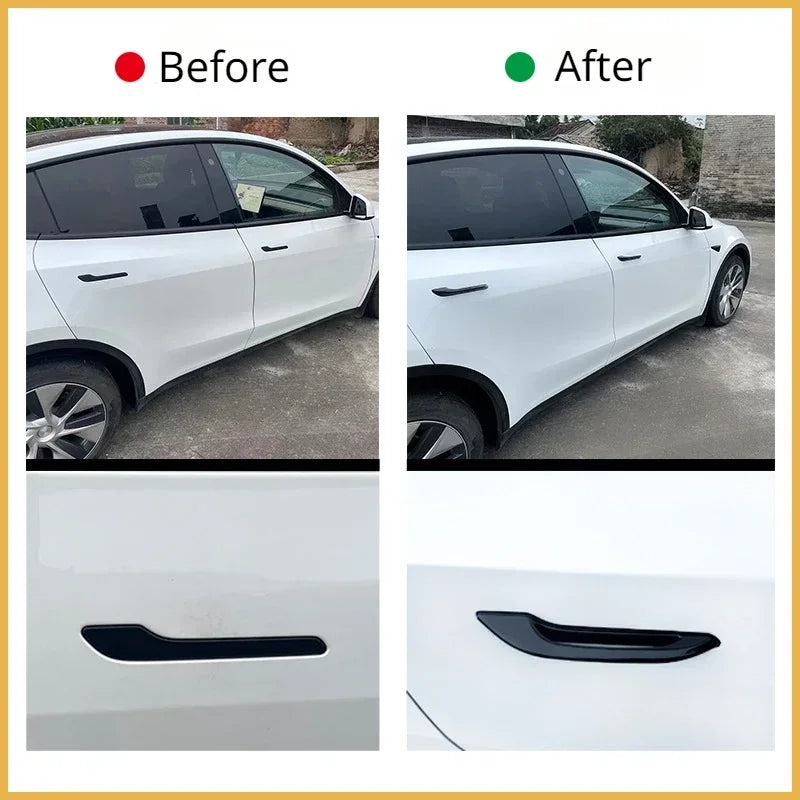 For Tesla Model 3 Y Antifreeze Door Handle Frost-proof Handle Sticker Patch Cover ABS 4PCS Doorknob New Model3 Y Juniper 2025