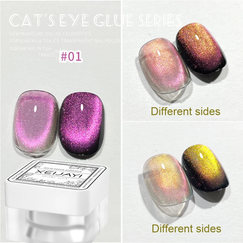 XEIJAYI Pink Cat Eye Gel Nail Polish Ceramic Magnetic Gel UV Semi-permanent Enamels Varnish Nail Supplies For Professionals Gel