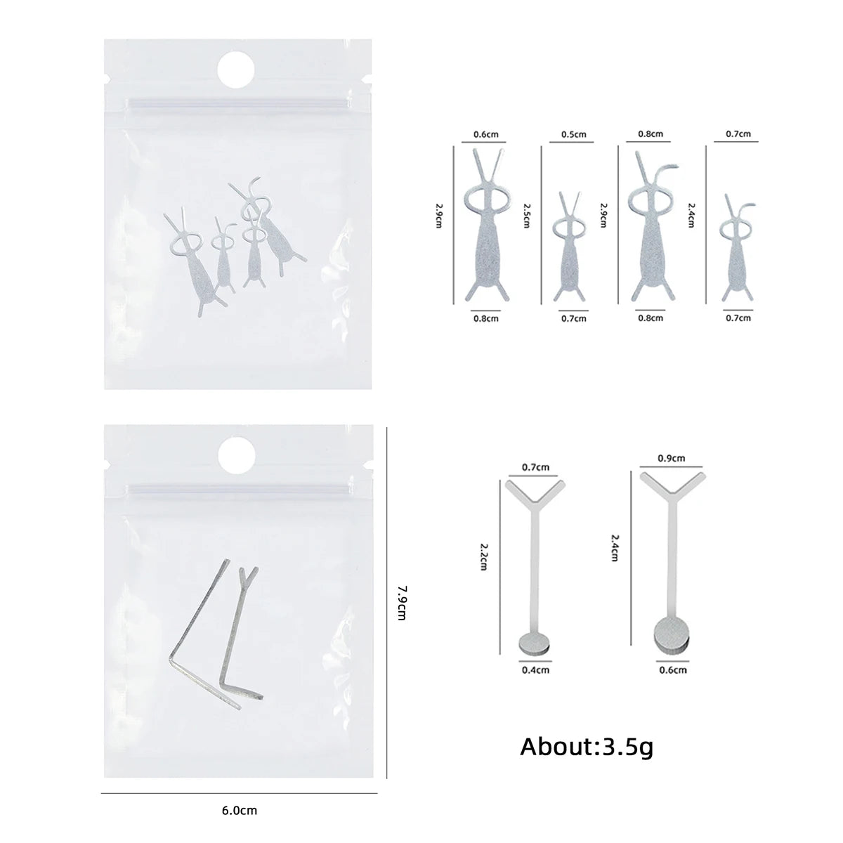 1/2/4pcY-shaped Love Heart Magnetic Auxiliary Tool For Match with Nail Magnet Suck Cat Eye Heart Shapes Effect Nail Gel DIY Tool