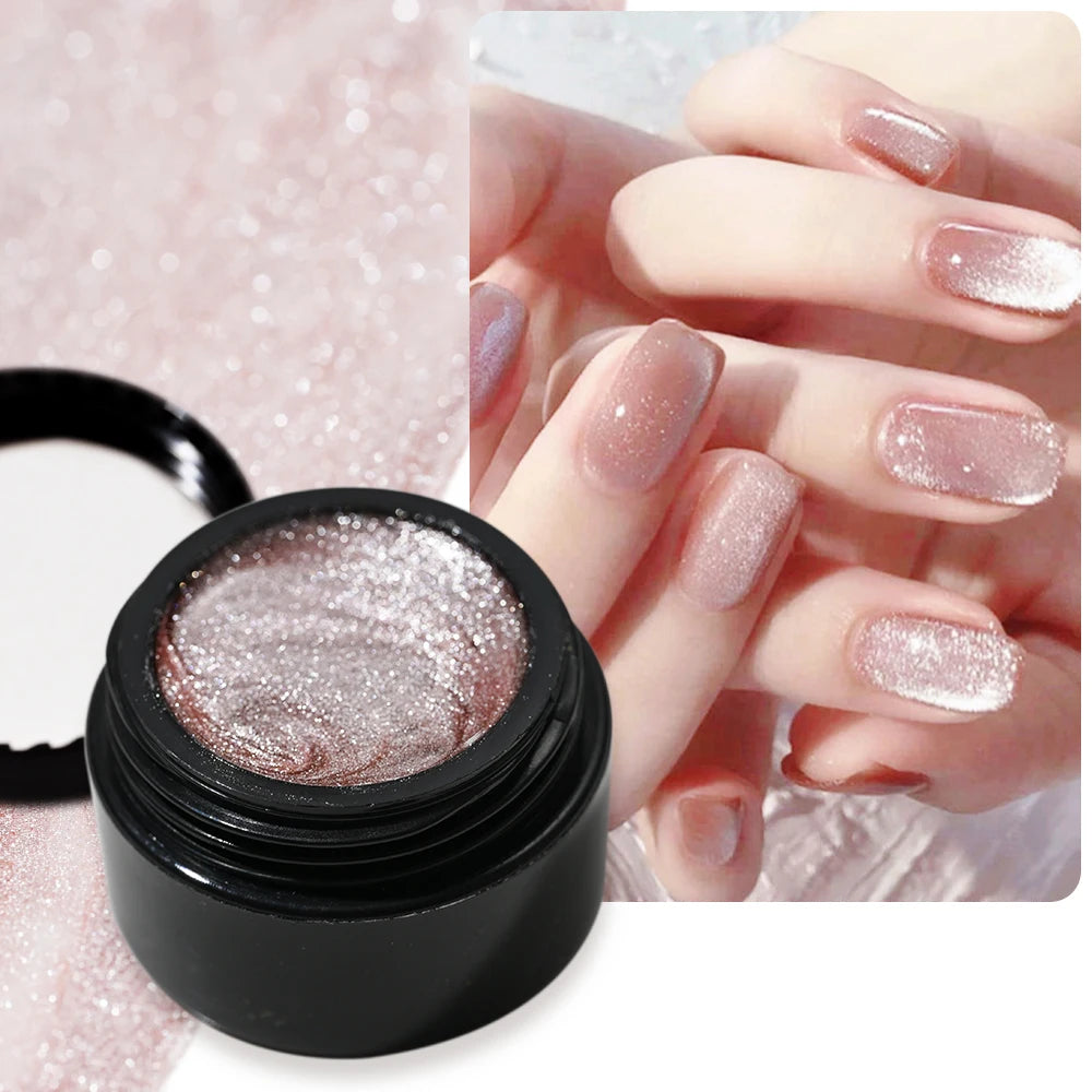 XEIJAYI Pink Cat Eye Gel Nail Polish Ceramic Magnetic Gel UV Semi-permanent Enamels Varnish Nail Supplies For Professionals Gel