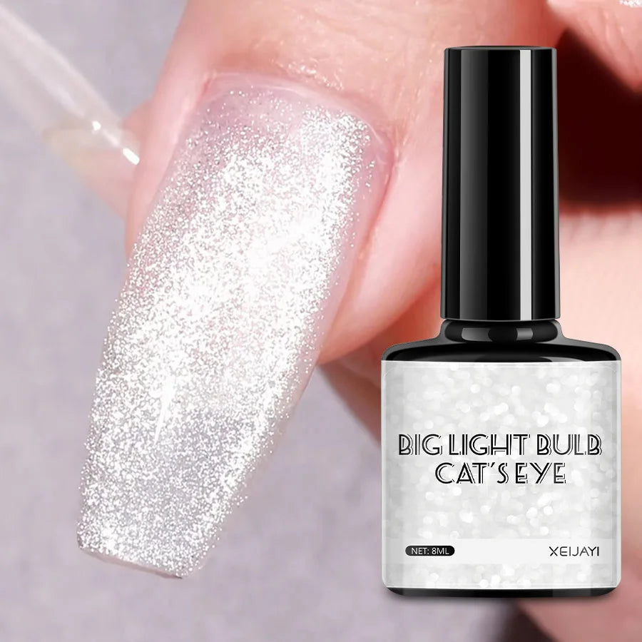 XEIJAYI Pink Cat Eye Gel Nail Polish Ceramic Magnetic Gel UV Semi-permanent Enamels Varnish Nail Supplies For Professionals Gel