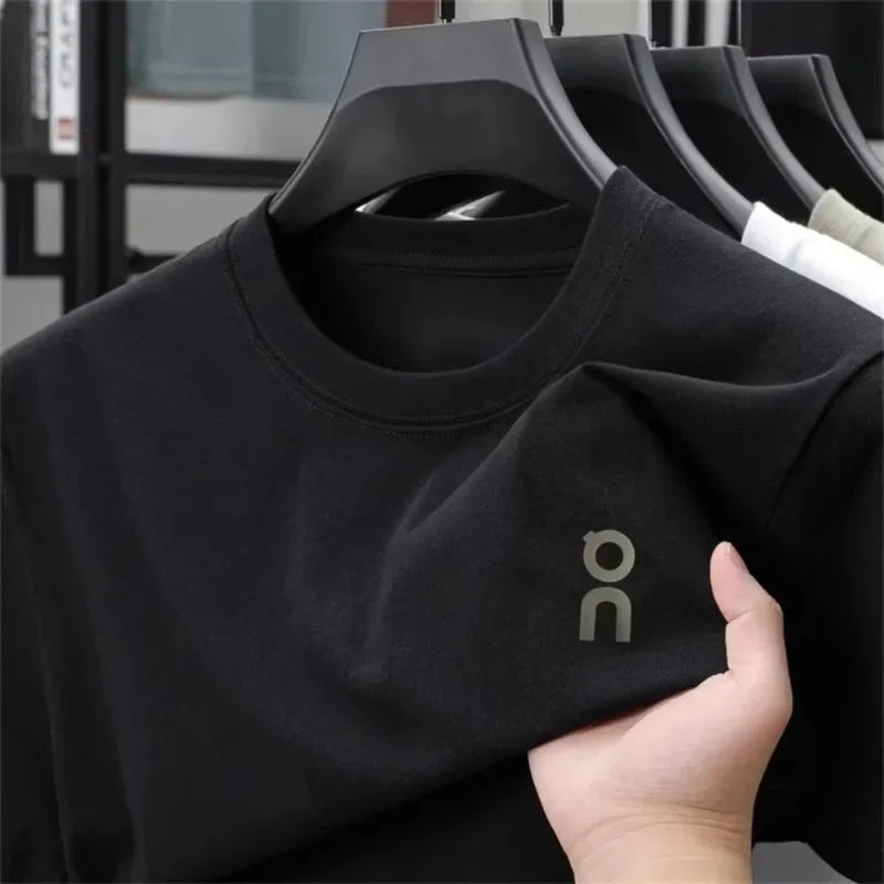 Men's Hot  2025 Summer New Men's and Women's Short-sleeved T-shirt Round Neck Casual Versatile Trend Fashion Simple Printed Top