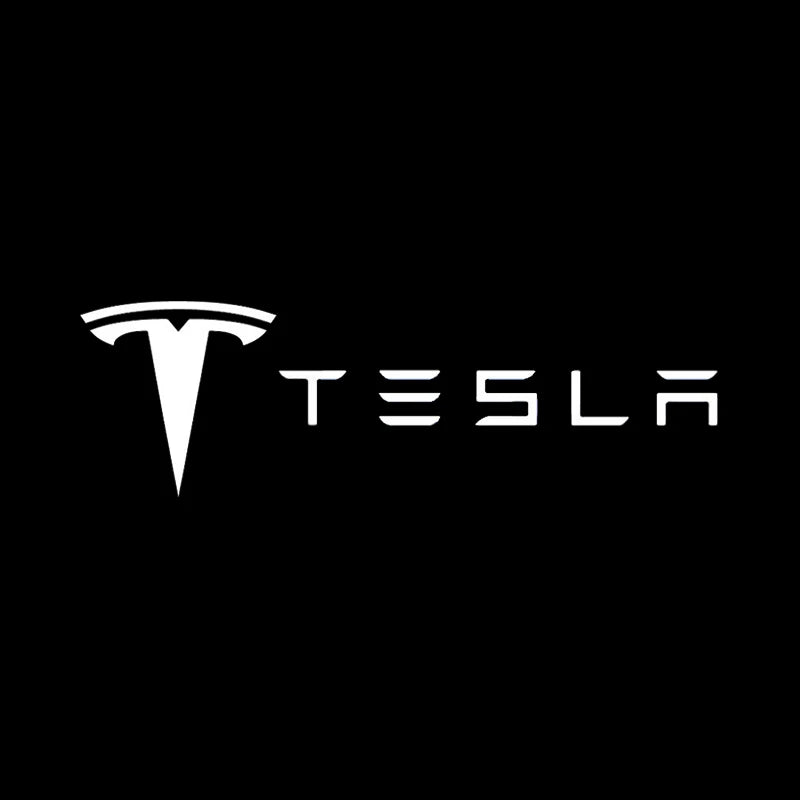 4Pcs Car Door Welcome Lamp HD LED Emblem Projector Lights for Tesla Model 3 Model X Model Y Model S Shadow Light Accessories