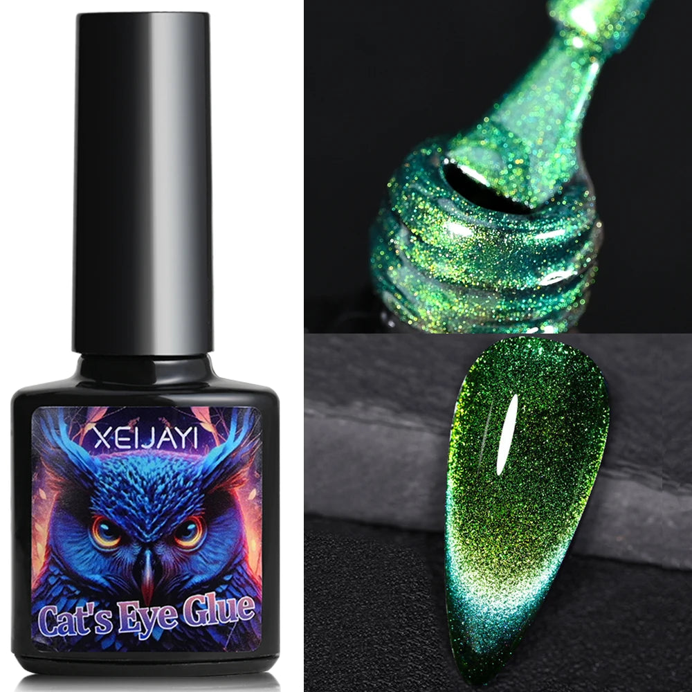 XEIJAYI Pink Cat Eye Gel Nail Polish Ceramic Magnetic Gel UV Semi-permanent Enamels Varnish Nail Supplies For Professionals Gel