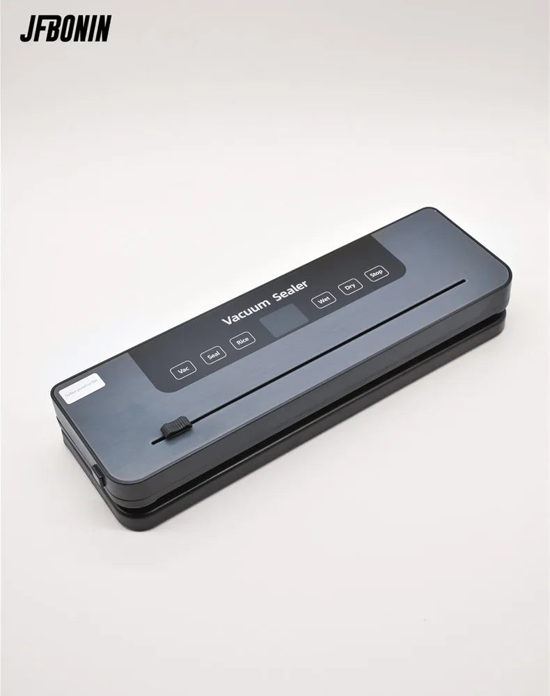 Electric Vacuum Sealer Dry/Wet Food Sealed Packaging Kitchen Food Storage Seal Built-in Cutter Knife