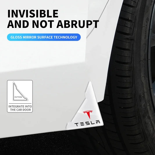 2Pcs Transparent Car Door Corner Cover Protector Stickers for Tesla Model S 3 X Y Smart Fortwo Forfour 453 451 450 Accessories