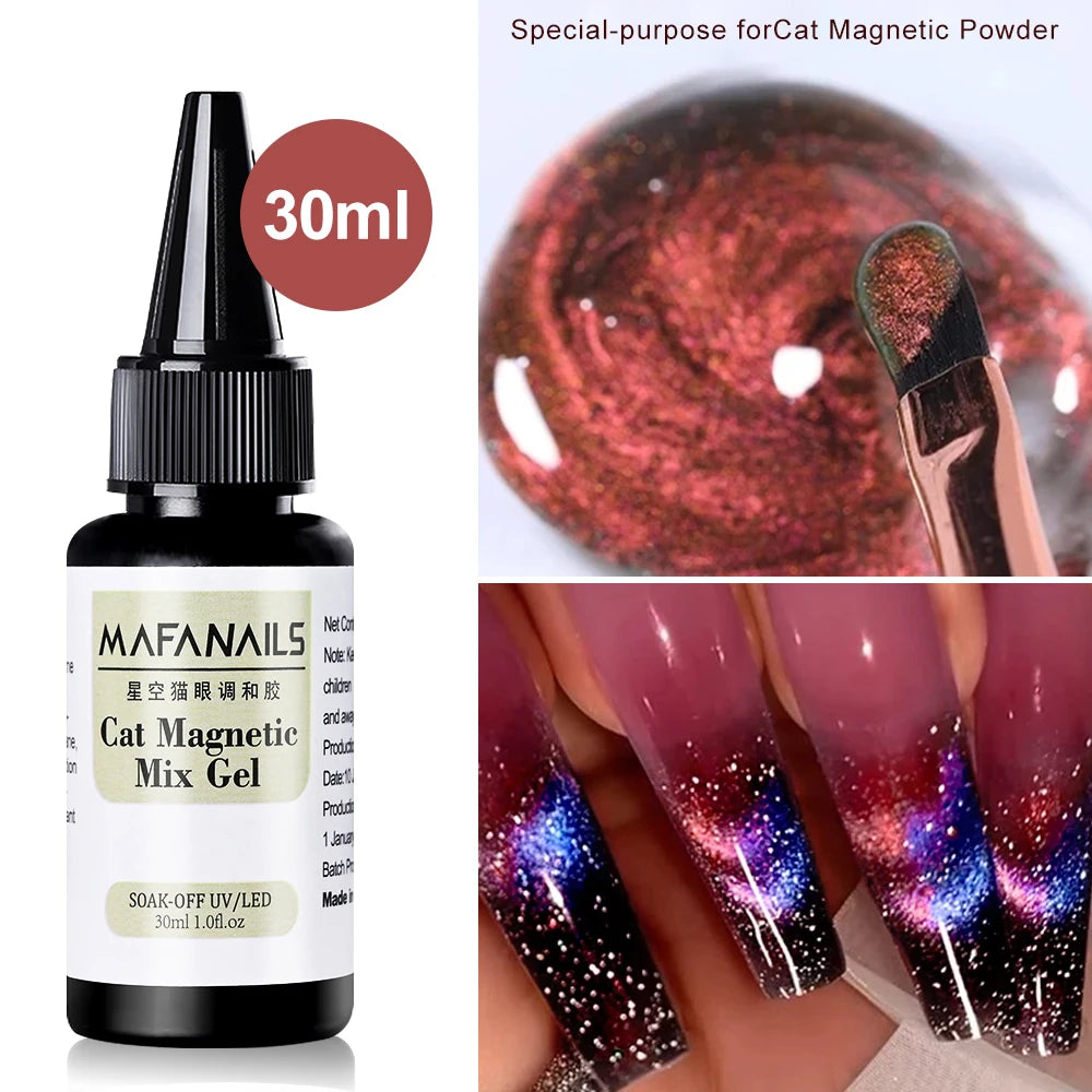 XEIJAYI Pink Cat Eye Gel Nail Polish Ceramic Magnetic Gel UV Semi-permanent Enamels Varnish Nail Supplies For Professionals Gel