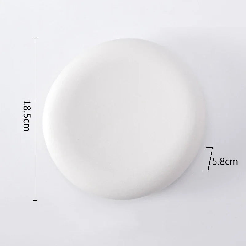 Ceramic Dinner Plate Restaurant Creative Cooking Plate Steak Plate Snack Plates Dessert  Plates Sushi Plates Household Utensils