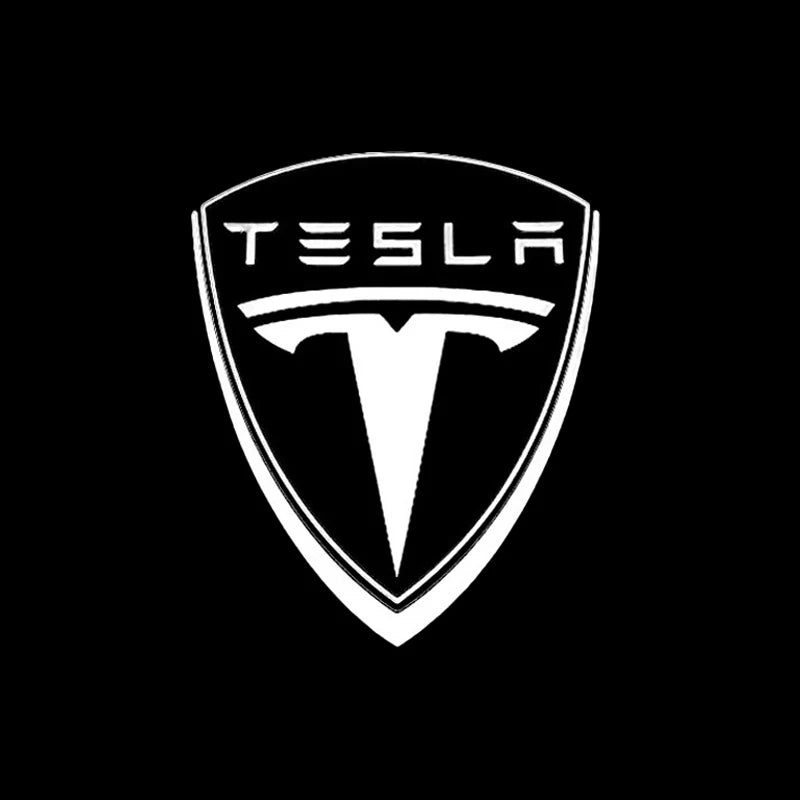 4Pcs Car Door Welcome Lamp HD LED Emblem Projector Lights for Tesla Model 3 Model X Model Y Model S Shadow Light Accessories