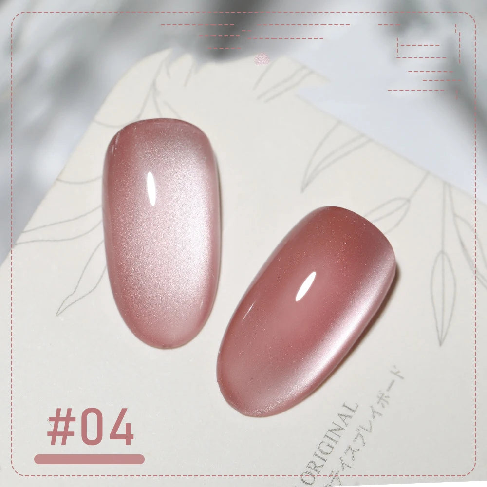 XEIJAYI Pink Cat Eye Gel Nail Polish Ceramic Magnetic Gel UV Semi-permanent Enamels Varnish Nail Supplies For Professionals Gel