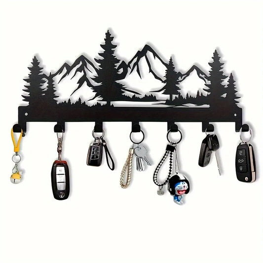Charming Metal Forest Key Hook - Easy Install Wall Mount for Towels, Hats & Purses | Stylish Entrance & Bathroom Decorative
