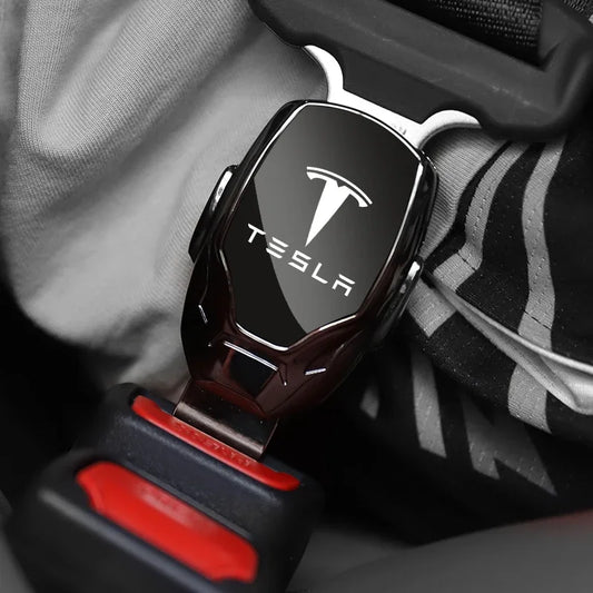 2pcs Zinc Alloy Car Seat Belt Clip Extender Thick Insert Lock Buckle Extender for Tesla Model 3 S X Model Y Car Accessories