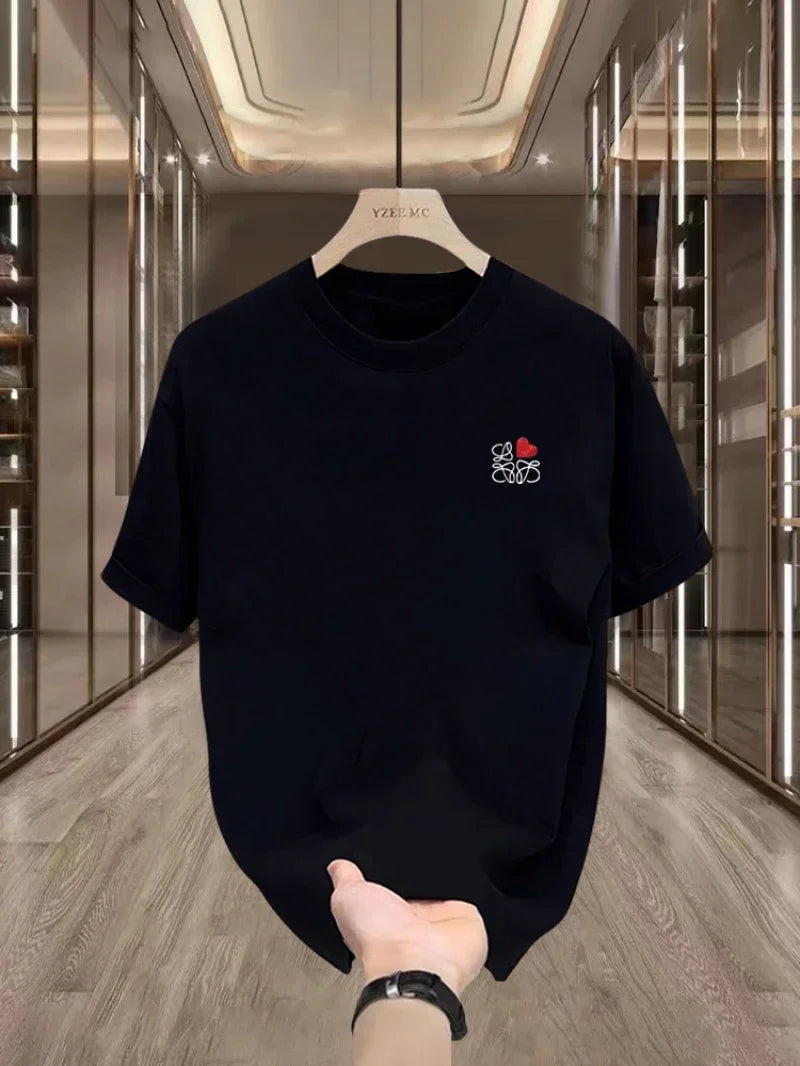 Luxury Brand Fuluo 1 Yiwei Mu Applies To The New Weijia T-shirt Ice-feeling Pure Women's Short Sleeve Trendy Brand Loose